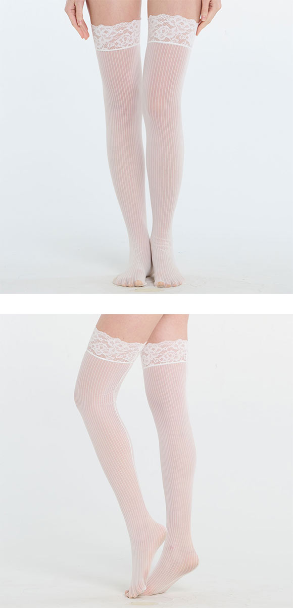 アンブラ Daphne ストライプ ガーターストッキング ANNEBRA 下着