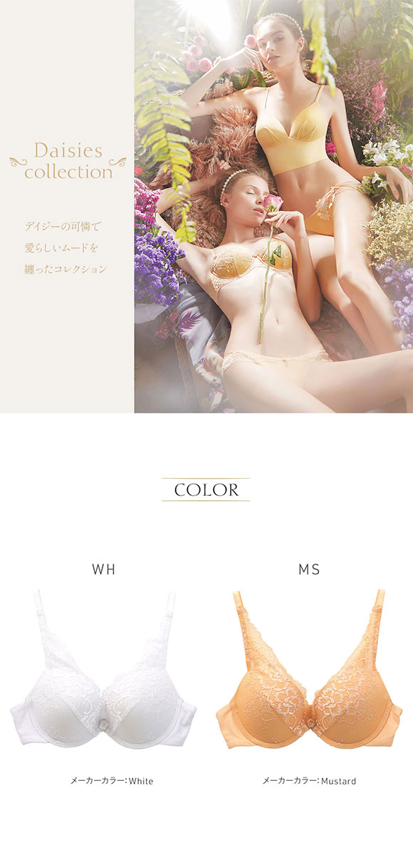 アンブラANNEBRA Daisies I love Change デコルテレース 3/4カップ ブラジャー BCDEFG グラマーサイズ サイズ豊富 谷間 単品