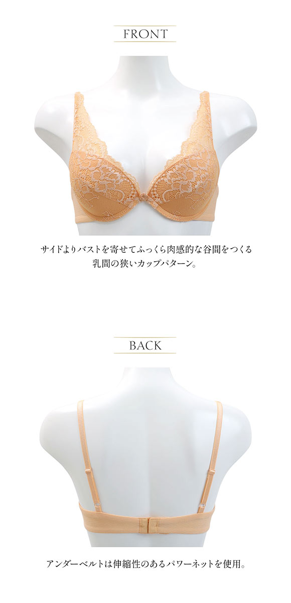 アンブラANNEBRA Daisies I love Change デコルテレース 3/4カップ ブラジャー BCDEFG グラマーサイズ サイズ豊富 谷間 単品