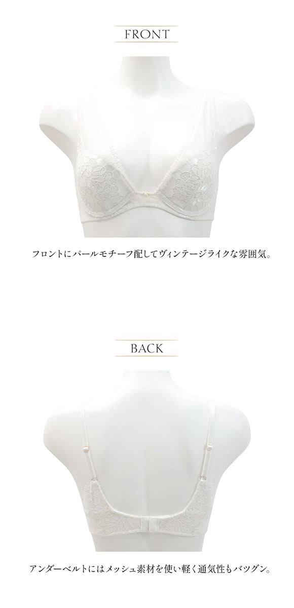 アンブラ ANNEBRA Romantic2 BloomUp デコルテレース ブラジャー モールドカップ BCDEFG 大きいサイズ 単品