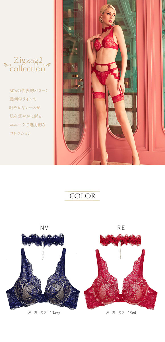 アンブラ ANNEBRA Zigzag2 チョーカー付き デコルテレース モールドカップ ブラジャー 単品