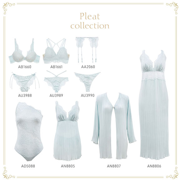 アンブラ ANNEBRA Pleat デコルテレース モールドカップ ブラジャー 単品 セクシー ランジェリー インポート プレゼント 彼女 下着