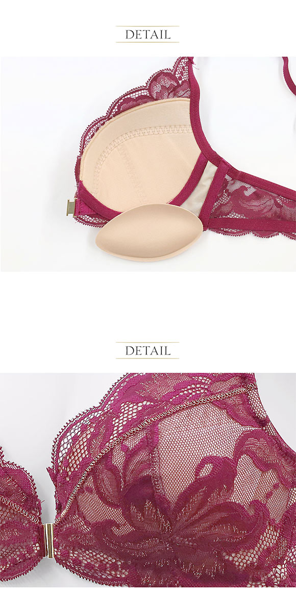 アンブラ In Your Heart バックデザイン フロントホック ブラジャー 大きいサイズ セクシー ハート柄 ANNEBRA