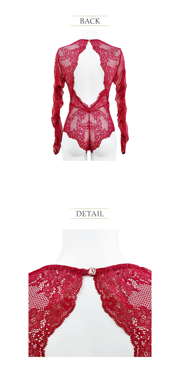 アンブラ ANNEBRA Zigzag2 シアーレース ボディスーツ テディ ランジェリー