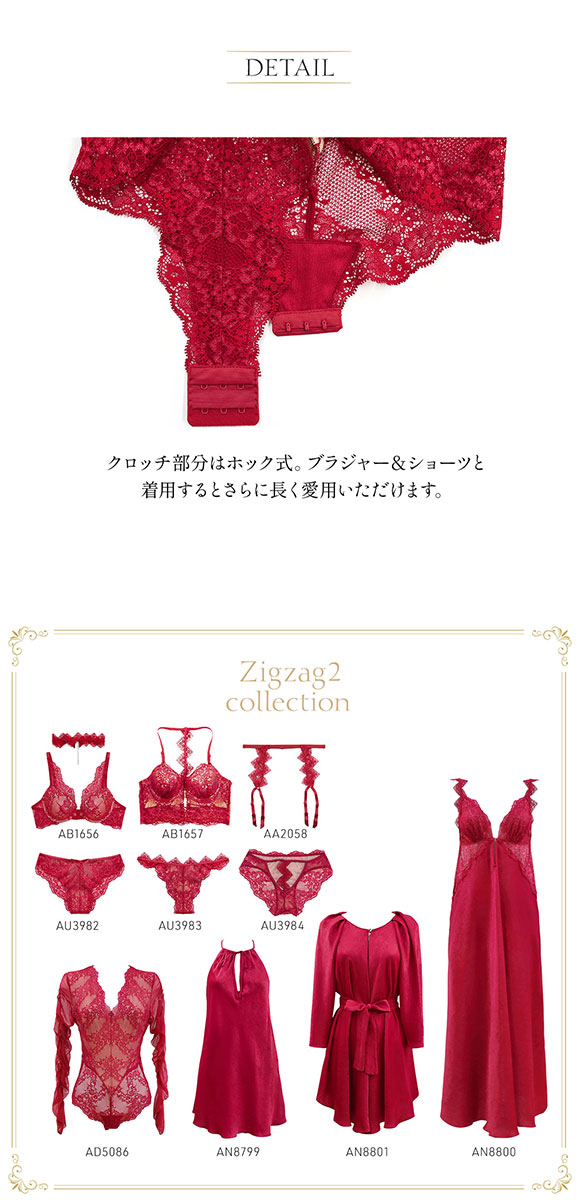 アンブラ ANNEBRA Zigzag2 シアーレース ボディスーツ テディ ランジェリー