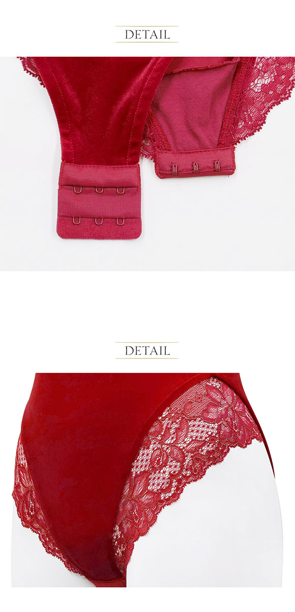 アンブラ Velvet Sin ベロア×レース ボディスーツ レディース テディ ランジェリー セクシー ANNEBRA