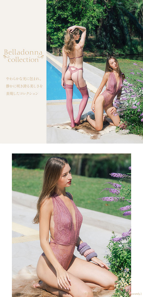 アンブラ Belladonna バックストリング レース ボディスーツ レディース テディ ランジェリー ANNEBRA