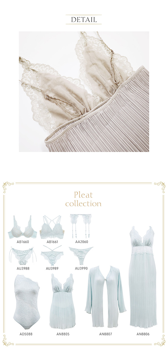 アンブラ ANNEBRA Pleat ルームウェア ベビードール＆ショーツ セクシー ランジェリー インポート プレゼント 彼女 下着 海外