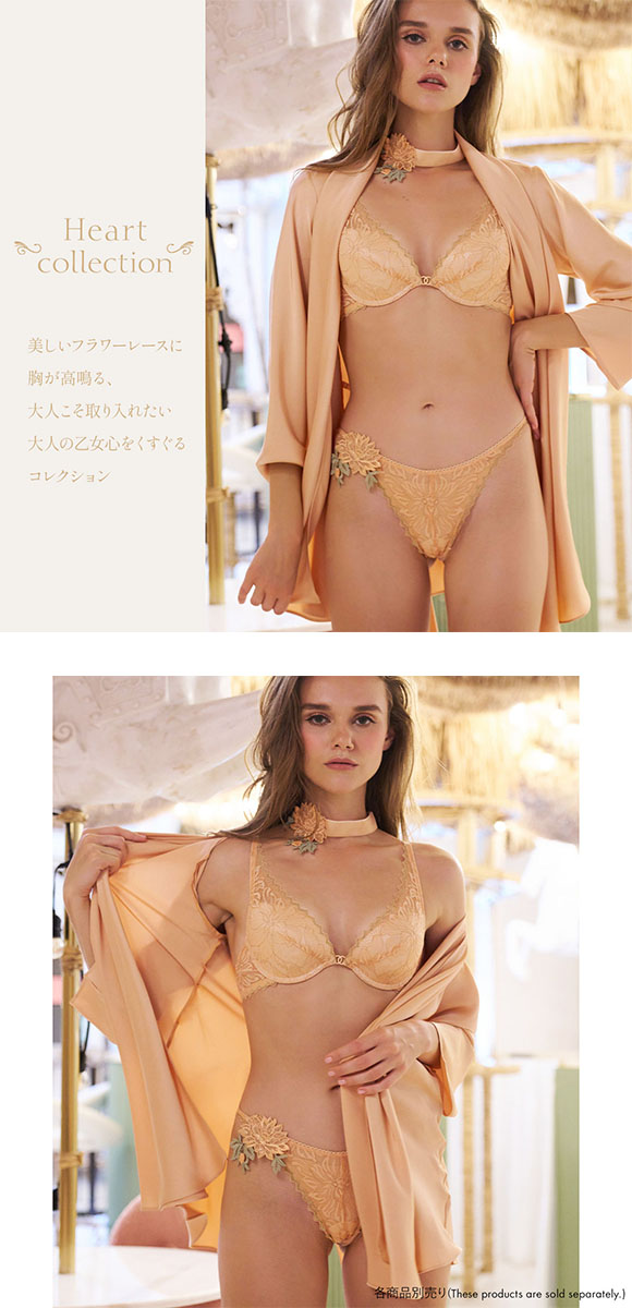 アンブラ ANNEBRA Heart ノーマル モチーフレースショーツ 総レース 単品