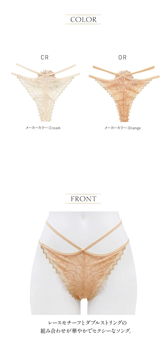 アンブラ ANNEBRA Heart バックデザインソング Tバック レースショーツ 総レース 単品