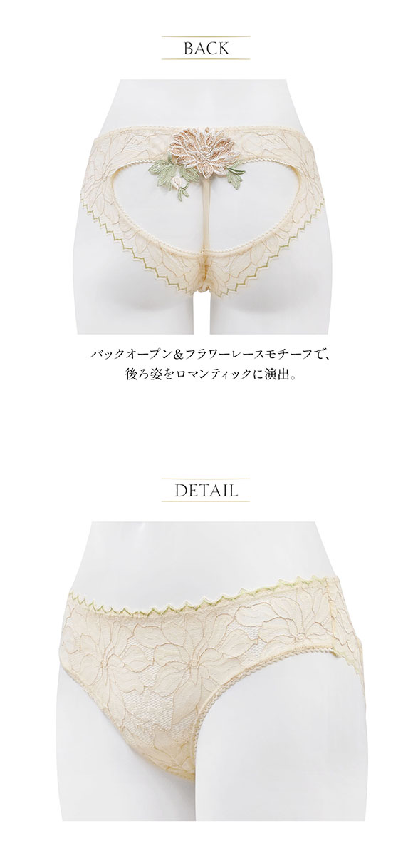 アンブラ ANNEBRA Heart ノーマルショーツ バックオープンデザインショーツ 総レース 単品