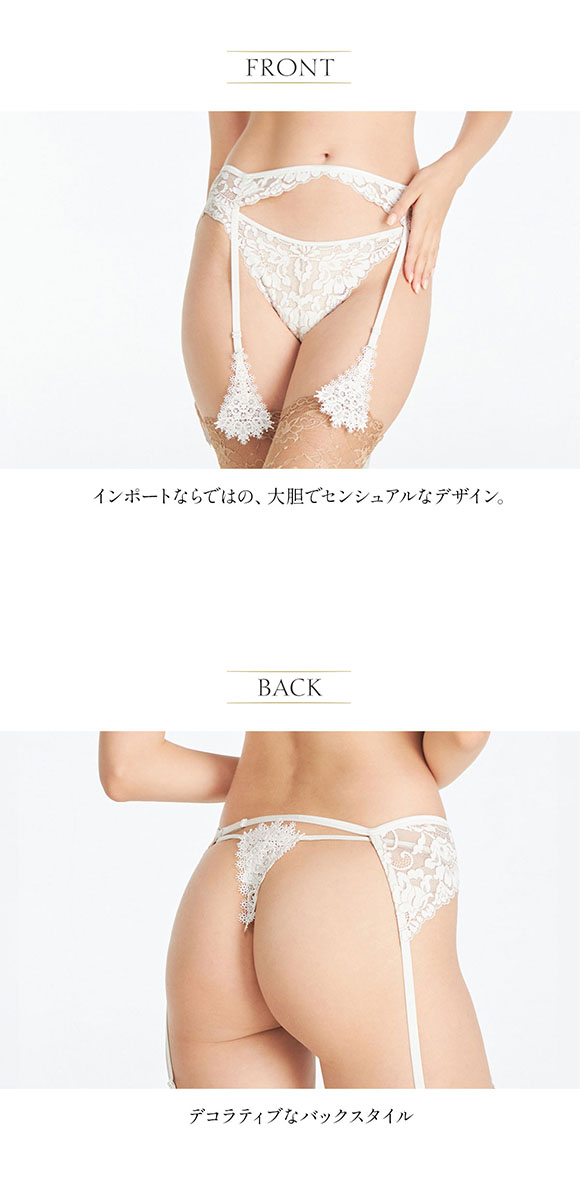 アンブラ ANNEBRA Playful モチーフレースデザインソング Tバック Gストリングス タンガ 総レース 単品