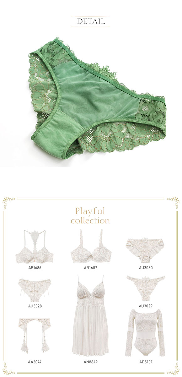 アンブラ ANNEBRA Playful バックオープンデザイン レースショーツ 総レース 単品