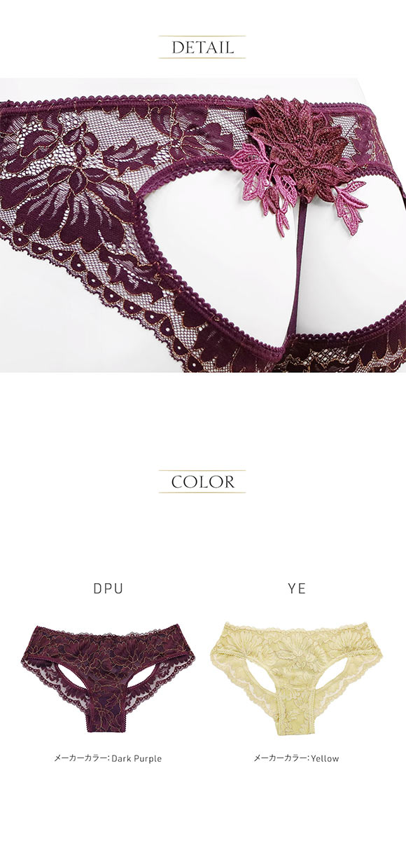 アンブラ Harmony in Bloom バックオープンデザインショーツ 大きいサイズ ANNEBRA