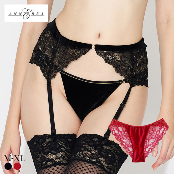 アンブラ Velvet Sin ベロア×レース ショーツ レディース セクシー