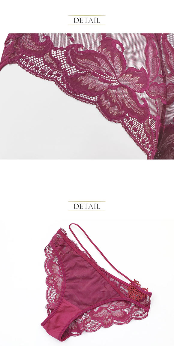 アンブラ In Your Heart アシンメトリー レースショーツ ノーマルショーツ ハート バックレース 大きいサイズ セクシー ANNEBRA