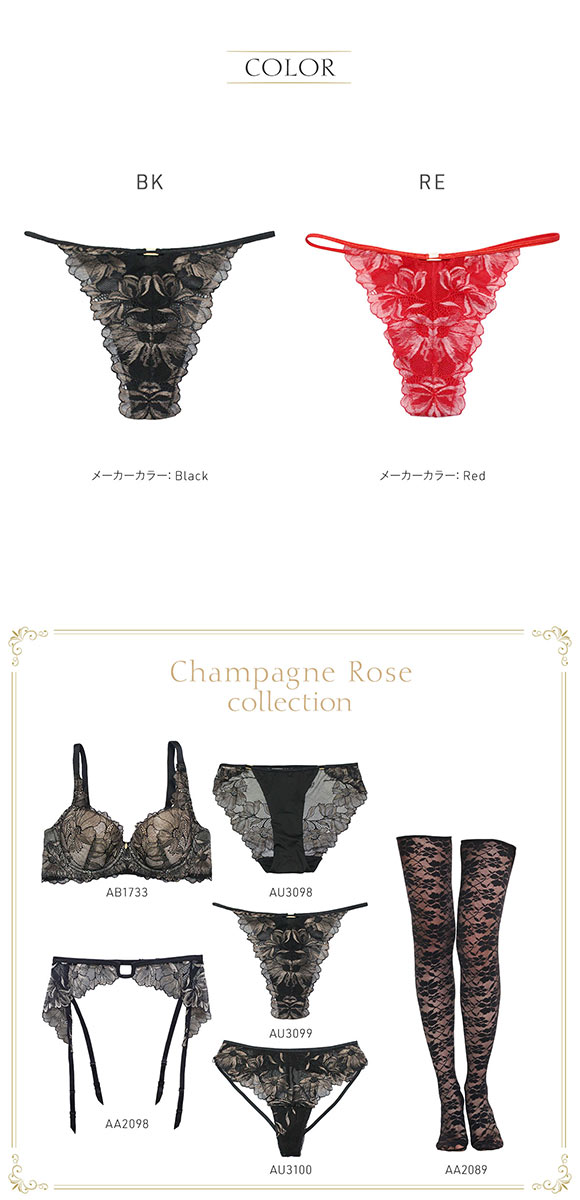 アンブラ Champagne Rose レース Tバック レディース セクシー 過激 大きいサイズ ハイレッグ ソング タンガ 下着 ANNEBRA