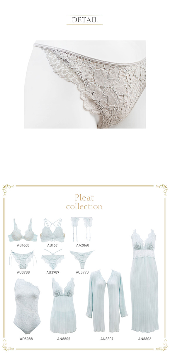 アンブラ ANNEBRA Pleat アシンメトリー ソング Tバック 総レース 単品 セクシー ランジェリー インポート プレゼント 彼女 下着