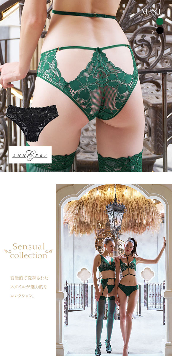 アンブラ ANNEBRA Sensual バックデザインショーツ ノーマル 総レース 単品 セクシー ランジェリー インポート プレゼント 彼女