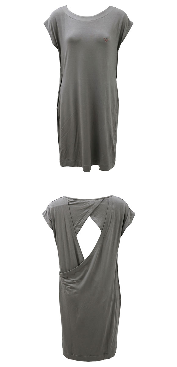 エンポリオ・アルマーニ EMPORIO ARMANI FLUID VISCOSE ロング トップス ルームウェア パジャマ レディース