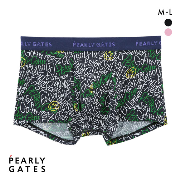 パーリーゲイツ ストリートロゴ ボクサーパンツ メンズ 前とじ アンダーウェア PEARLY GATES