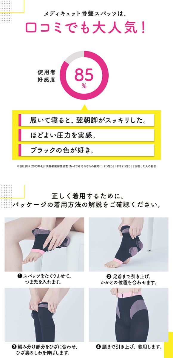 メディキュット MediQttO 寝ながらメディキュット ボディシェイプ 寝ながらスパッツ骨盤サポート付き