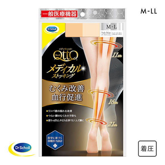メディキュット MediQttO メディカルストッキング ヌーディベージュ
