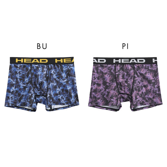 ヘッド タイダイ柄 ボクサーパンツ メンズ 無地 前とじ 超軽量 ボクサーブリーフ HEAD