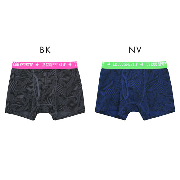 ルコックスポルティフ ライン柄 ボクサーパンツ メンズ 前あき le coq sportif
