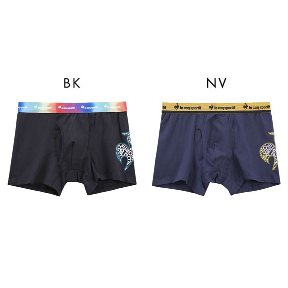 ルコックスポルティフ グラフィックロゴ ボクサーパンツ 大きいサイズ メンズ 前あき le coq sportif 綿混 3L 4L 5L