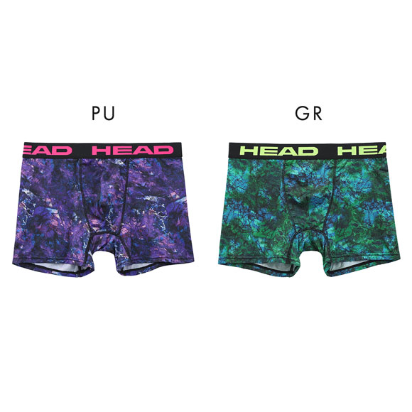 ヘッド クラックストーン柄 ボクサーパンツ メンズ 前とじ 超軽量 ボクサーブリーフ HEAD 大きいサイズ