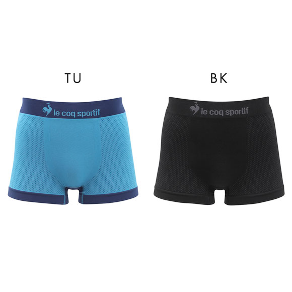ルコックスポルティフ サイド/バックメッシュ 成型 ボクサーパンツ メンズ 前とじ le coq sportif