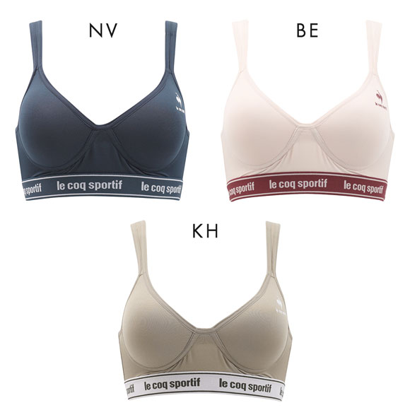 ルコックスポルティフ モールドカップ ノンワイヤー ブラジャー ハーフトップ レディース le coq sportif