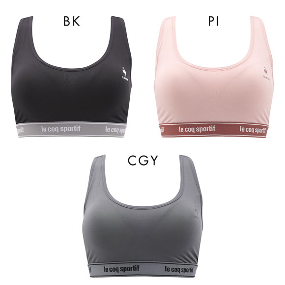 ルコックスポルティフ モールドカップ ノンワイヤー ブラジャー ハーフトップ レディース le coq sportif