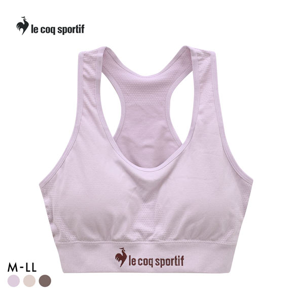 ルコックスポルティフ 成型 シームレス ハーフトップ レディース ブラジャー le coq sportif