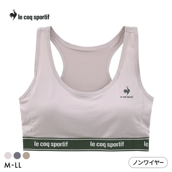 ルコックスポルティフ レーサーバック ハーフトップ レディース ノンワイヤー ブラジャー 単品 le coq sportif