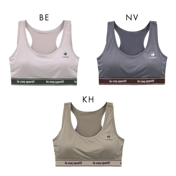 ルコックスポルティフ レーサーバック ハーフトップ レディース ノンワイヤー ブラジャー 単品 le coq sportif