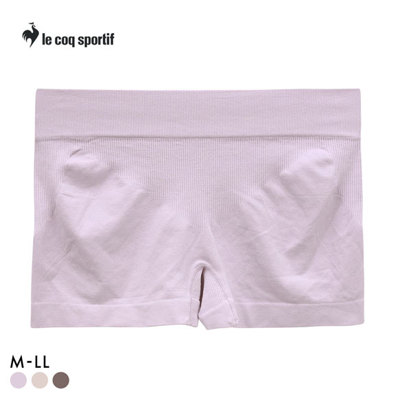 ルコックスポルティフ 成型 シームレス 1分丈 ショーツ レディース ボクサータイプ le coq sportif