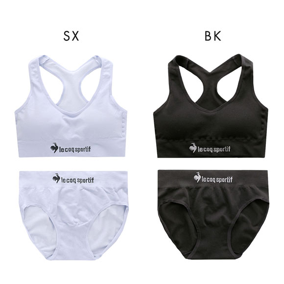 ルコックスポルティフ ガールズ 成型 ハーフトップ＆ショーツ 上下セット 女児 女の子 キッズ ジュニア le coq sportif