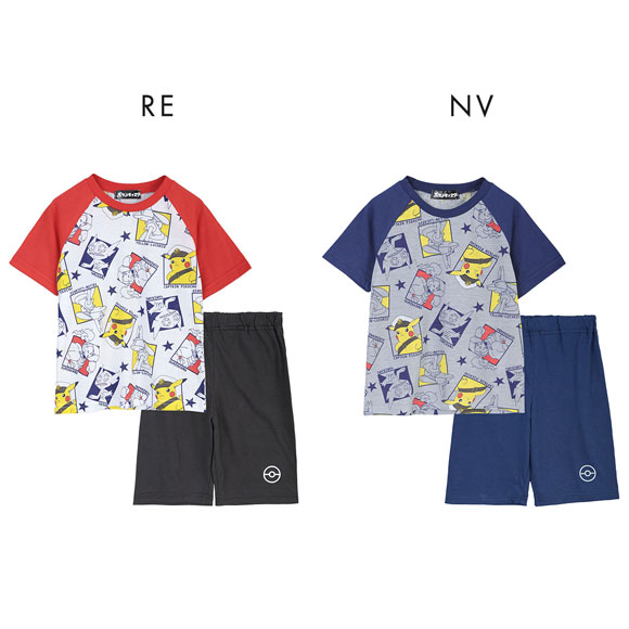 ポケットモンスター 男児 Tシャツ パジャマ 上下セット ポケモン ジュニア キッズ 110 120 130 寝間着 部屋着