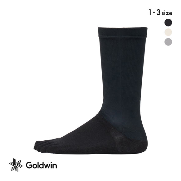 ゴールドウイン C3fit ペーパーファイバー C3fitアーチサポート 5本指 ミドルカットソックス ユニセックス 靴下 Goldwin