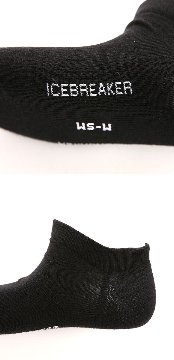 アイスブレーカー M ファインゲージ ノーショウ ソックス メンズ icebreaker