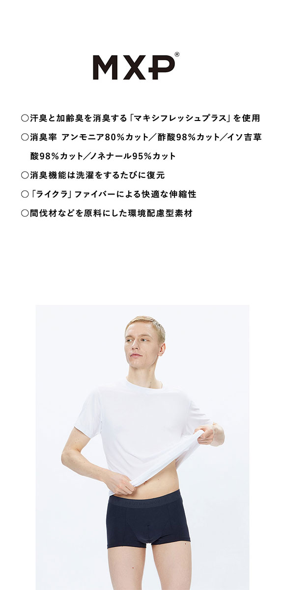 ニュートラルワークス NEUTRALWORKS. エヌスキン NSKIN  BASIC LIGHT LOW RISE BOXER ローライズ ボクサーパンツ MXP 消臭 メンズ