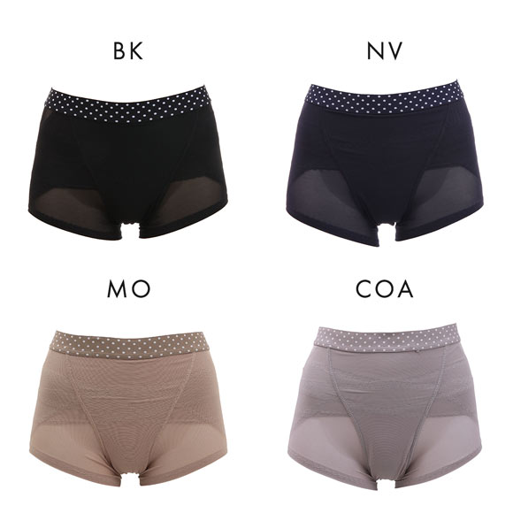 アンフィニ UN-FINI 骨盤正ス 骨盤 クロス ショーツガードル 水玉