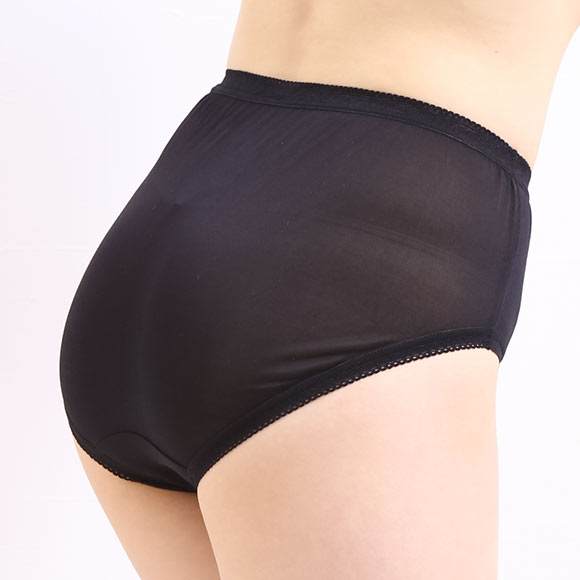 マリーネ MALYNE　シルク100％ ニット スタンダード ショーツ 深め ハイウエスト 単品