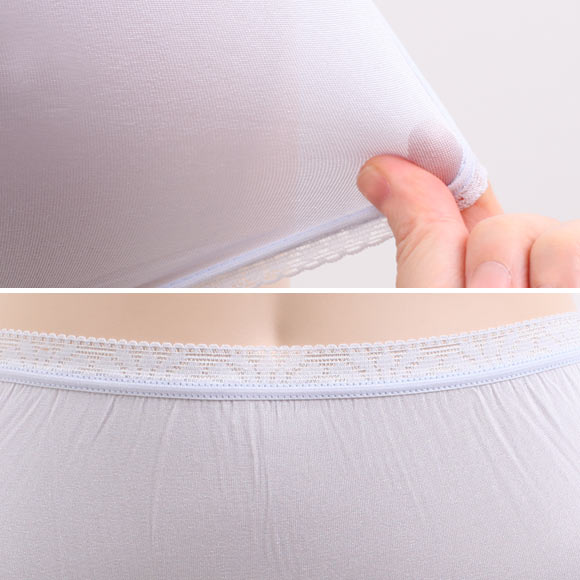 マリーネ MALYNE　シルク100％ ニット スタンダード ショーツ 深め ハイウエスト 単品