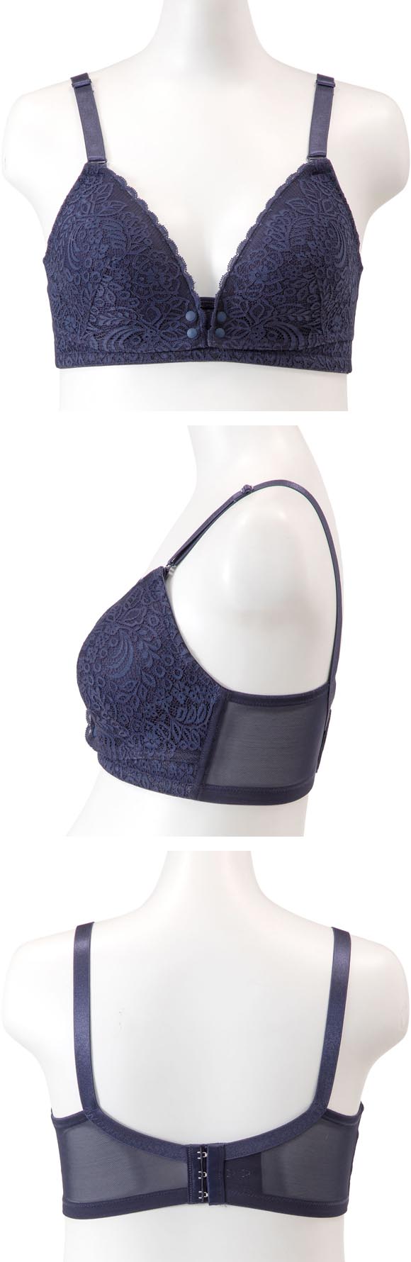 犬印 INUJIRUSHI 犬印×くみっきー×モニターママ共同開 フロントオープン 授乳ブラ LLサイズ 大きいサイズ マタニティブラ ハーフトップブラ INUJIRUSHI