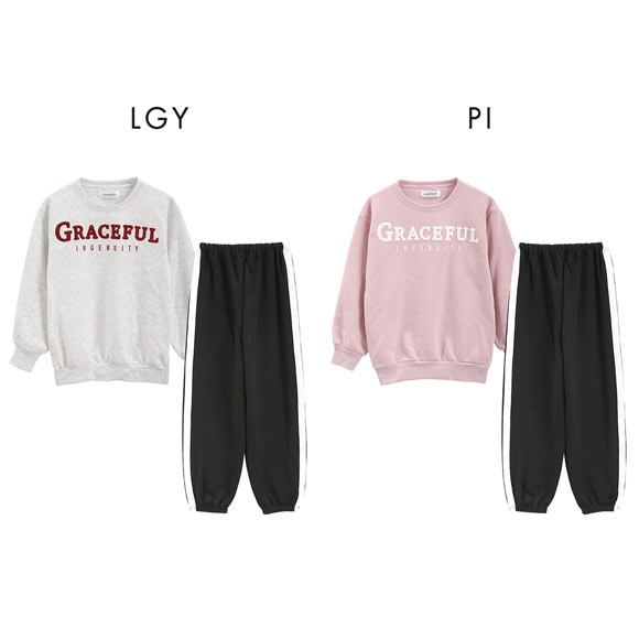 ラブトキシック カレッジさがら刺繍 裏起毛 長袖ロングパンツ ルーム