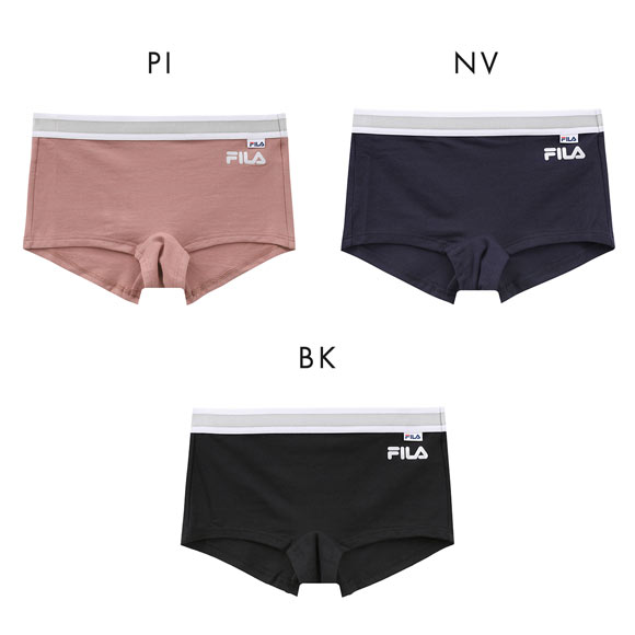フィラ レディース グリッター ボクサーショーツ ワンポイント ロゴ　吸水速乾 M L 吸水速乾 FILA