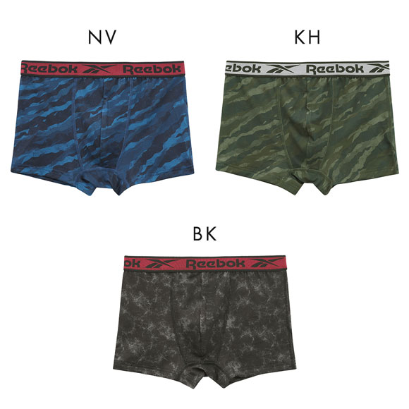 リーボック メンズ プリント ボクサーパンツ 前閉じ プリント M L Reebok
